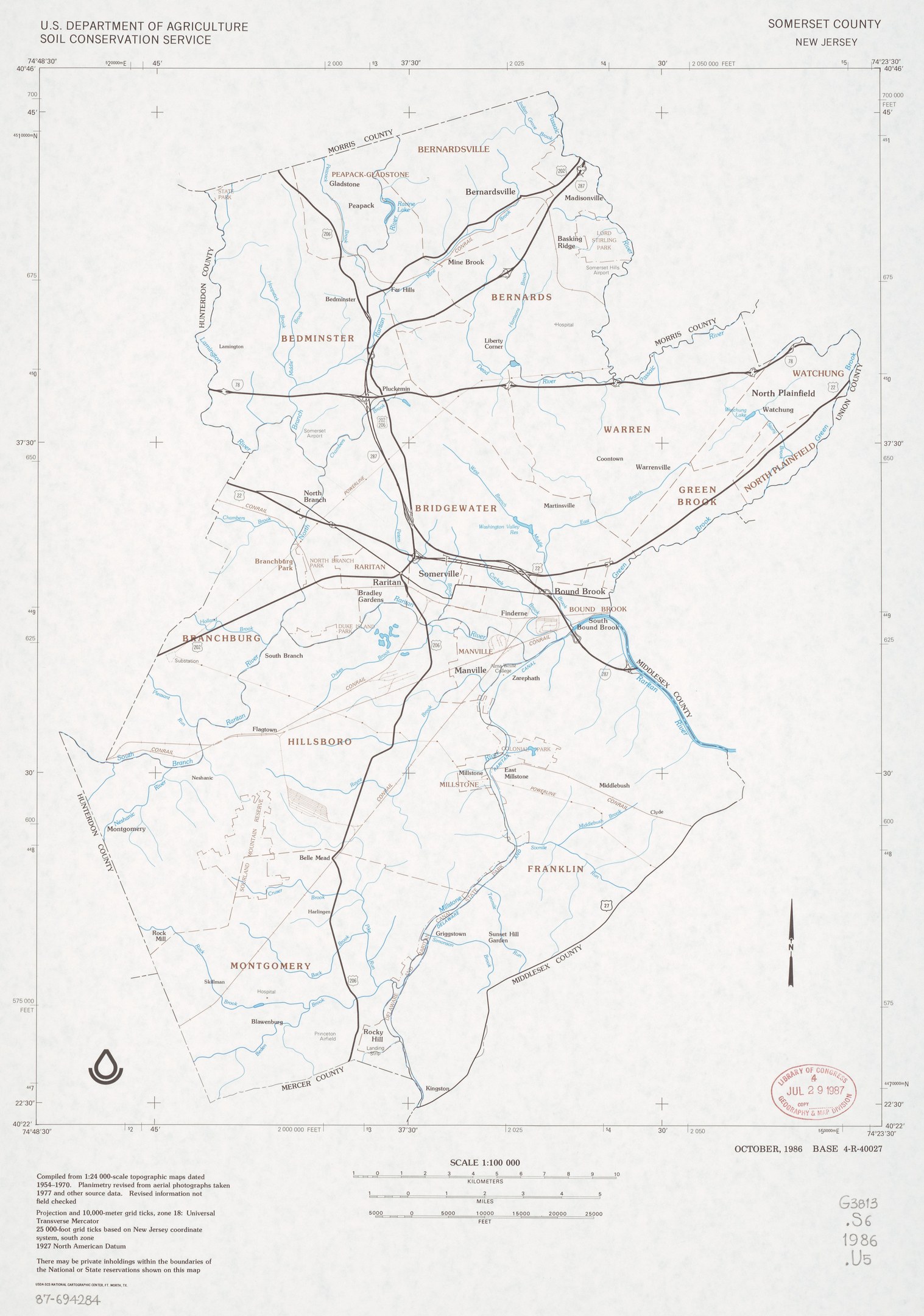 Detaillierte Karte von New Jersey mit markiertem vorgeschlagenen Standort, Straßen, Highways und Text, der Standortinformationen bereitstellt.