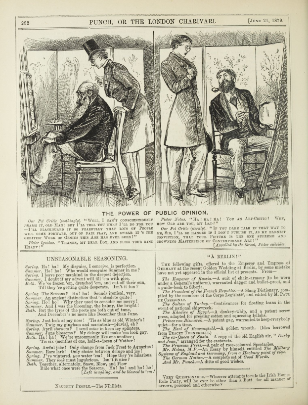 Ein altes Buchcover mit einem Mann in einem Anzug, der in einem Stuhl sitzt und nachdenklich dreinschaut, und einer Frau, die neben ihm steht und ebenfalls nachdenklich wirkt, mit der Aufschrift "Die Macht der öffentlichen Meinung" auf dem Umschlag.