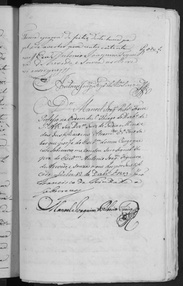 Offenes Buch mit handgeschriebenem Text auf seinen Seiten, betitelt "Oberkanada-Landpetitionen 1763-1865"