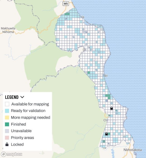 Detailierte Karte von Nairobi, Kenia, die einen geplanten Entwicklungsbereich mit Straßen, Parks, Sehenswürdigkeiten und begleitendem Text zu Ländertyp, Bevölkerung und Projektzeitplan hervorhebt.