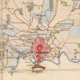 Alte Karte von Charkow, Russland, zeigt Straßen, Gebäude und Sehenswürdigkeiten innerhalb der historischen Grenzen des russischen Reichs.