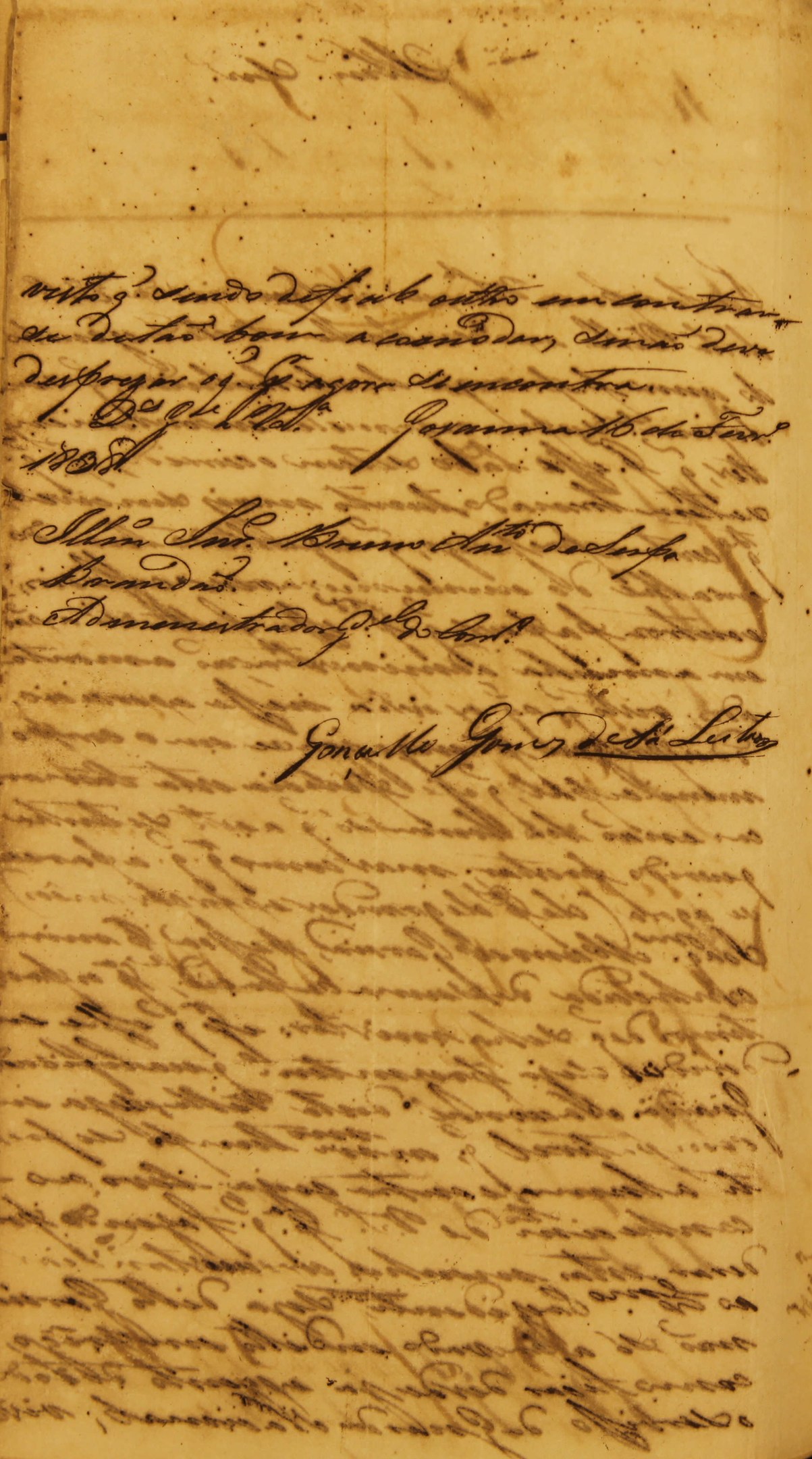 Altes gelbliches Dokument mit sauberer Handschrift, das die Geburts- und Taufaufzeichnung von James Madison aus dem Jahr 1858 zeigt.