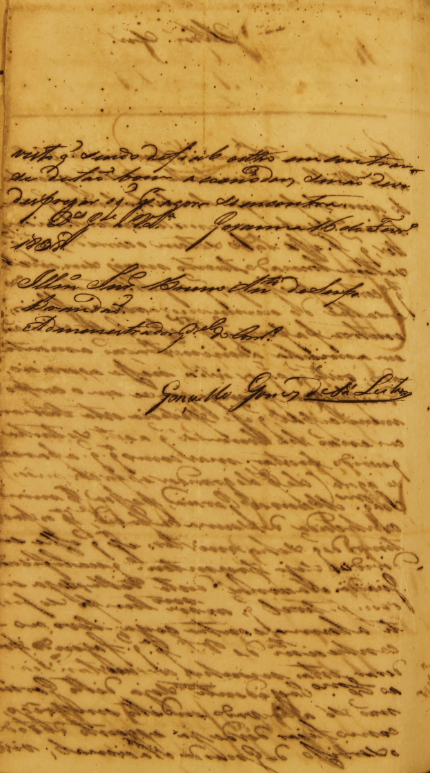 Altes gelbliches Dokument mit sauberer Handschrift, das die Geburts- und Taufaufzeichnung von James Madison aus dem Jahr 1858 zeigt.