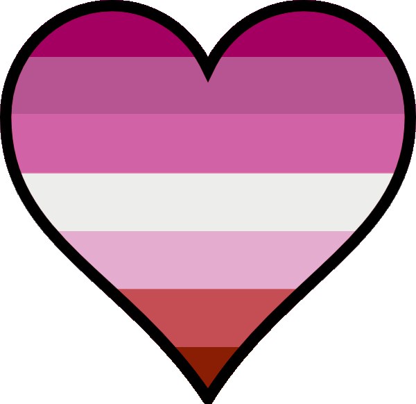 Ein pinkes Herz mit horizontalen Streifen in Pink, Weiß und Rot, das die Transgender-Flagge und die LGBTQ+-Gemeinschaft symbolisiert und die Bedeutung der gleichgeschlechtlichen Ehe darstellt.