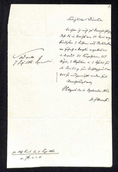 Handgeschriebener Brief des Präsidenten John F. Kennedy an seine Frau, Mrs. Kennedy, auf leicht zerknittertem weißem Papier in schwarzer Kursivschrift.