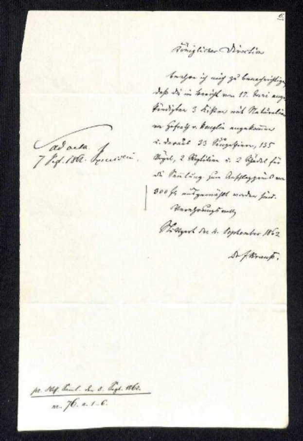 Handgeschriebener Brief des Präsidenten John F. Kennedy an seine Frau, Mrs. Kennedy, auf leicht zerknittertem weißem Papier in schwarzer Kursivschrift.