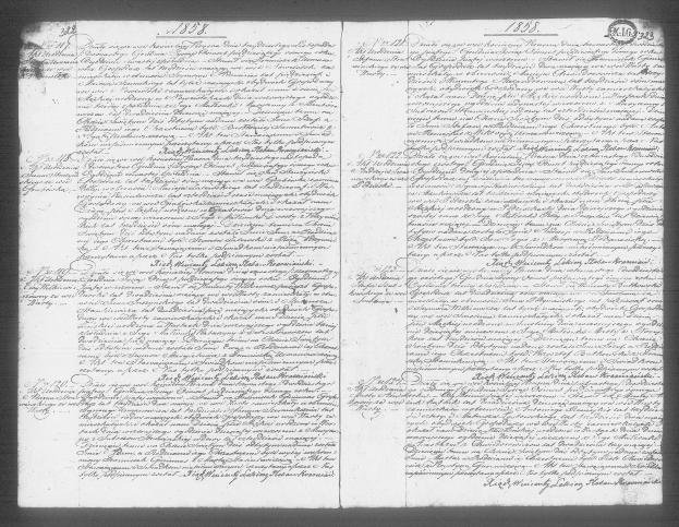 Schwarzes und weißes Mikroform-Bild eines Dokuments mit der Überschrift "Upper Canada Land Petitions 1763-1865" mit dem Datum Juli 1, 1763.